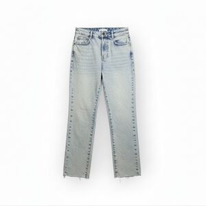 Zara Bleached Wash Frayed Jeans | Distressed Grunge Aesthetic